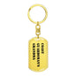 Coast Guardsman's Grandma - Luxury Dog Tag Keychain