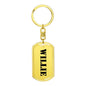 Willie - Luxury Dog Tag Keychain