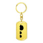 Mama Hedgehog With 2 Hoglets - Luxury Dog Tag Keychain