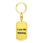 Love My Nebelung - Luxury Dog Tag Keychain