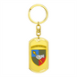 Ground Forces Command (Ukraine) - Luxury Dog Tag Keychain