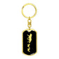 Mama Wolf With 2 Pups v2 - Luxury Dog Tag Keychain