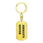 Airman's Sister - Luxury Dog Tag Keychain