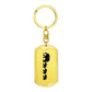 Mama Elephant With 3 Calves - Luxury Dog Tag Keychain