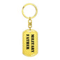 Military Father - Luxury Dog Tag Keychain