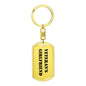 Veteran's Girlfriend - Luxury Dog Tag Keychain