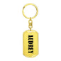 Audrey v01 - Luxury Dog Tag Keychain