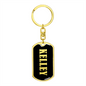 Kelley v02 - Luxury Dog Tag Keychain