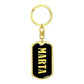 Marta v02 - Luxury Dog Tag Keychain