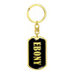 Ebony v02 - Luxury Dog Tag Keychain