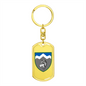 8th Mountain Assault Battalion (Ukraine) - Luxury Dog Tag Keychain