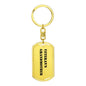 Veteran's Grandmother - Luxury Dog Tag Keychain