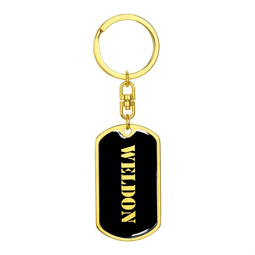 Weldon v2 - Luxury Dog Tag Keychain