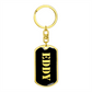 Eddy v2 - Luxury Dog Tag Keychain