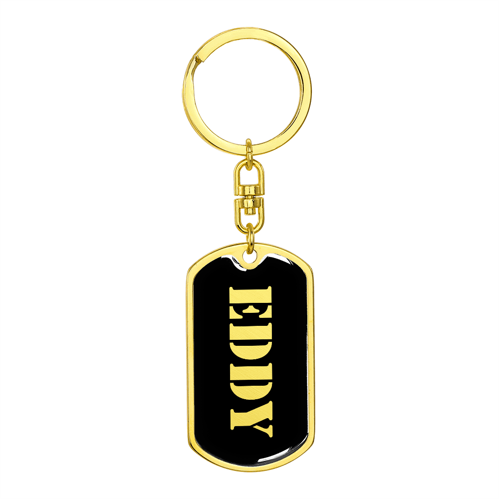 Eddy v2 - Luxury Dog Tag Keychain