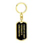 Coast Guard Veteran's Girlfriend v2 - Luxury Dog Tag Keychain