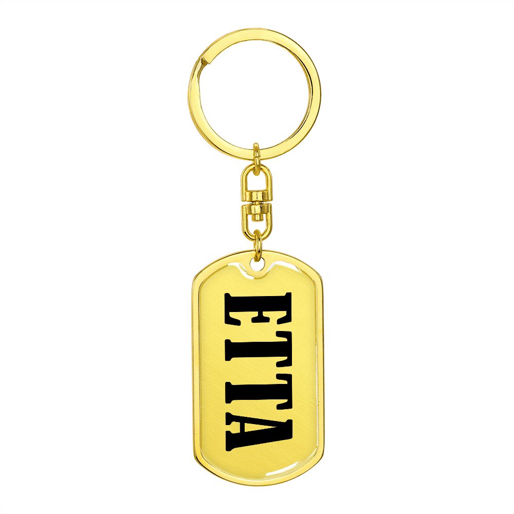 Etta v01 - Luxury Dog Tag Keychain