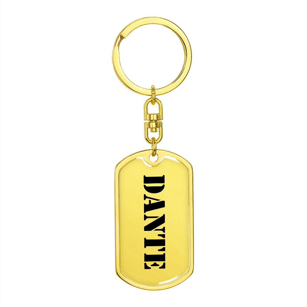 Dante - Luxury Dog Tag Keychain