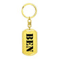 Ben - Luxury Dog Tag Keychain