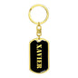 Xavier v3 - Luxury Dog Tag Keychain