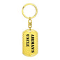 Airman's Uncle - Luxury Dog Tag Keychain