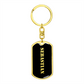 Sebastian v2 - Luxury Dog Tag Keychain