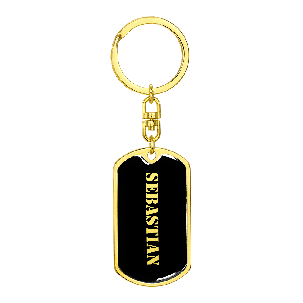 Sebastian v2 - Luxury Dog Tag Keychain