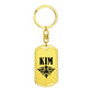 Kim v01a - Luxury Dog Tag Keychain
