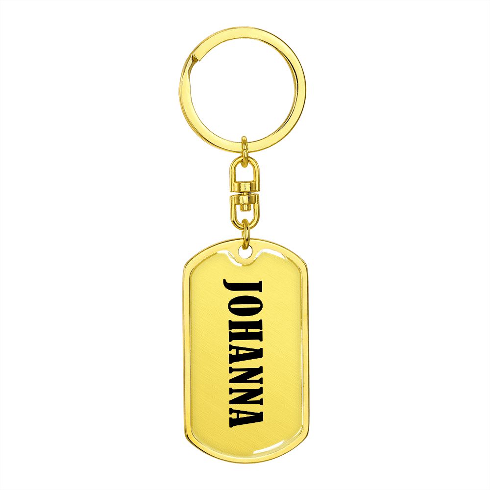 Johanna v01 - Luxury Dog Tag Keychain