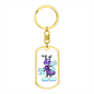 Purple Ant - Luxury Dog Tag Keychain