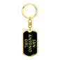 San Antonio Girl v5 - Luxury Dog Tag Keychain