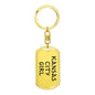 Kansas City Girl v4 - Luxury Dog Tag Keychain