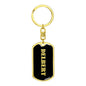 Delbert v3 - Luxury Dog Tag Keychain
