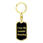 Love My Icelandic Sheepdog v5 - Luxury Dog Tag Keychain