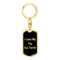 Love My Toy Fox Terrier v5 - Luxury Dog Tag Keychain