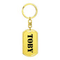 Toby - Luxury Dog Tag Keychain