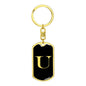 Initial U v2a - Luxury Dog Tag Keychain