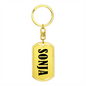 Sonja v01 - Luxury Dog Tag Keychain
