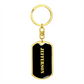 Jefferson v2 - Luxury Dog Tag Keychain