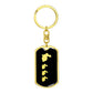 Mama Rabbit With 3 Kittens v2 - Luxury Dog Tag Keychain