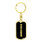 Woodrow v3 - Luxury Dog Tag Keychain
