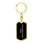 Philadelphia Girl v5 - Luxury Dog Tag Keychain