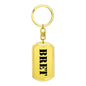 Bret - Luxury Dog Tag Keychain