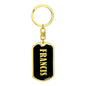 Francis v02 - Luxury Dog Tag Keychain
