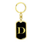 Initial D v2a - Luxury Dog Tag Keychain