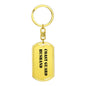 Coast Guard Husband - Luxury Dog Tag Keychain