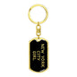 New York City Girl v5 - Luxury Dog Tag Keychain