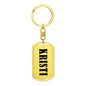 Kristi v01 - Luxury Dog Tag Keychain