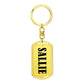 Sallie v01 - Luxury Dog Tag Keychain