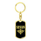Susan v02a - Luxury Dog Tag Keychain